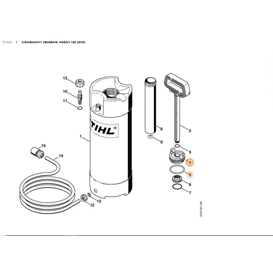 STIHL  Zamknięcie zbiornika paliwa 4223 670 8600